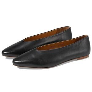 Seychelles Womens American Dreams Ballet Flats US 8 Black Leather NIB